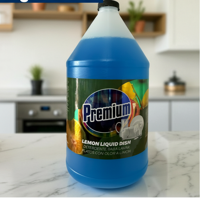 Premium Lemon Liquid Dish Soap